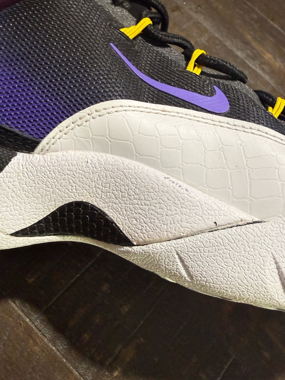 Nike Sonic Flight Venom Gary Payton Black Purple GP20 Men’s US 11 Sneakers Shoes - Picture 14 of 14